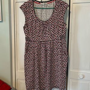 Boden buoy print summer dress - with pockets - Size 12